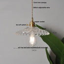 DecorBites™ Glass & Wood LED Pendant Lights for Home Decor & Restaurant Lighting
