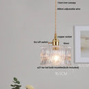 DecorBites™ Glass & Wood LED Pendant Lights for Home Decor & Restaurant Lighting