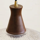 DecorBites™ Glass & Wood LED Pendant Lights for Home Decor & Restaurant Lighting
