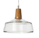 DecorBites™ Glass & Wood Pendant Light: Modern Nordic Hanging Lamp for Bar, Table, Dining - Gray Retro Decor