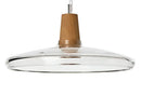 DecorBites™ Glass & Wood Pendant Light: Modern Nordic Hanging Lamp for Bar, Table, Dining - Gray Retro Decor