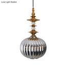 DecorBites™ Globe Glass Ceiling Lamp - Modern 1 Head Hanging Kit for Dining Room - Copper/Chrome/Gold Finish