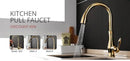 Brushed Gold Basin Faucet