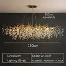 DecorBites™ Gold Crystal LED Chandeliers for Home Lighting