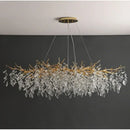 DecorBites™ Gold Crystal LED Chandeliers for Home Lighting