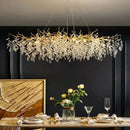 DecorBites™ Gold Crystal LED Chandeliers for Home Lighting
