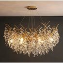 DecorBites™ Gold Crystal LED Chandeliers for Home Lighting