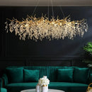 DecorBites™ Gold Crystal LED Chandeliers for Home Lighting
