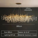 DecorBites™ Gold Crystal LED Chandeliers for Home Lighting