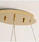 DecorBites™ Gold Crystal LED Chandeliers for Home Lighting