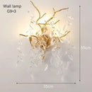 DecorBites™ Gold Crystal LED Chandeliers for Home Lighting