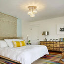 DecorBites™ Gold Crystal Semi-Flush Mount Ceiling Light