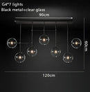 DecorBites™ Gold Glass Bubble Chandelier for Dining Room