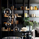 DecorBites™ Gold Glass Bubble Chandelier for Dining Room