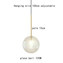 DecorBites™ Gold Glass Bubble Chandelier for Dining Room