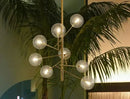DecorBites™ Gold Glass Bubble Chandelier for Dining Room