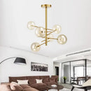 DecorBites™ Gold Glass Bubble Chandelier for Dining Room