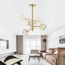 DecorBites™ Gold Glass Bubble Chandelier for Dining Room