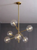 DecorBites™ Gold Glass Bubble Chandelier for Dining Room