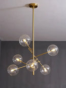 DecorBites™ Gold Glass Bubble Chandelier for Dining Room