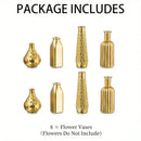 DecorBites™ Gold Glass Vase - Antique Art Style Home Decor