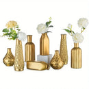 DecorBites™ Gold Glass Vase - Antique Art Style Home Decor