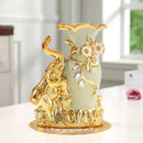 DecorBites™ Gold Glass Vase for Stylish Home Decor