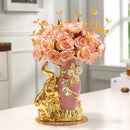 DecorBites™ Gold Glass Vase for Stylish Home Decor