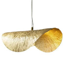 DecorBites™ Gold Lotus Leaf Pendant Light - Modern LED Chandelier