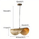DecorBites™ Gold Lotus Leaf Pendant Light - Modern LED Chandelier