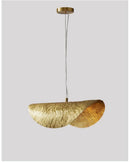 DecorBites™ Gold Lotus Leaf Pendant Light - Modern LED Chandelier