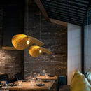 DecorBites™ Gold Lotus Leaf Pendant Light - Modern LED Chandelier