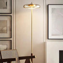 Decorbites gold lustre glass mushroom table lamp bedroom wood accent