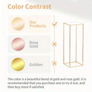 DecorBites™ Gold Metal Vase Set for Home Events