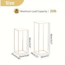 DecorBites™ Gold Metal Vase Set for Home Events