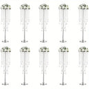 DecorBites™ Gold Metal Vases Set, Elegant 29.6" Height