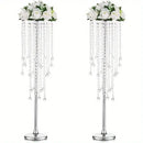 DecorBites™ Gold Metal Vases Set, Elegant 29.6" Height
