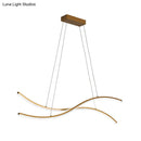 Modern gold minimalist island ceiling led hanging light kitchen