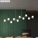 DecorBites™ Gold Milk Ball Glass Pendant Lighting for Minimalist Dining Room Island