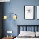 DecorBites™ Gold Modern Globe Hanging Chandelier with Frosted Glass, 2 Bulbs – Bedroom LED Pendant Light