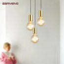 Decorbites gold modern pendant light glass filament dining room