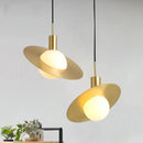 Decorbites gold modern pendant light glass filament dining room