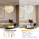 DecorBites™ Gold Pendant Chandelier with Adjustable Height