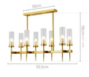 Decorbites gold plated nordic living room chandelier with glass shades