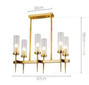 Decorbites gold plated nordic living room chandelier with glass shades