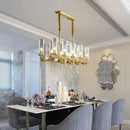Decorbites gold plated nordic living room chandelier with glass shades