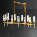 Decorbites gold plated nordic living room chandelier with glass shades