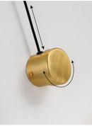 DecorBites™ Gold Wall Lamp with Dimmer Switch