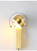 DecorBites™ Gold Wall Lamp with Dimmer Switch