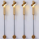 DecorBites™ Gold Wall Lamp with Dimmer Switch